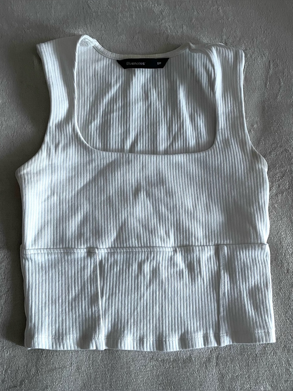 Bluenotes White Bustier Tank Top
